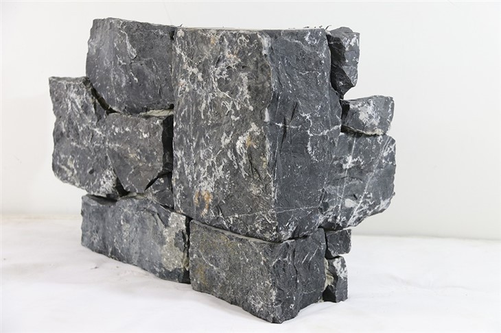 Interlocking Natural Stone Cladding Black Limestone JRD-030